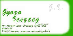 gyozo veszteg business card